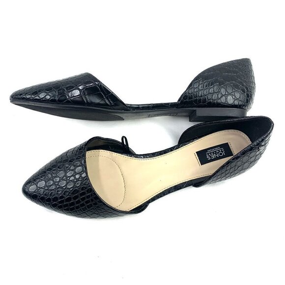 Jones New York Women's Seneca Black D’Orsay Slide On Flats Size 10M - Picture 4 of 11